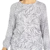 Hot Sale ✨ Alfred Dunner 👩 Women's Floral Park Crew Neck Animal Print Top 🔔 -Alfred Dunner Sales Belk 1093
