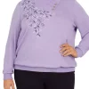 Brand new 👍 Alfred Dunner Plus Size Victoria Falls Long Sleeve Heather Knit Top 😍 -Alfred Dunner Sales Belk 1112