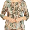 Outlet 🤩 Alfred Dunner 👩 Women's Abstract Scroll Print Top 🛒 -Alfred Dunner Sales Belk 1137