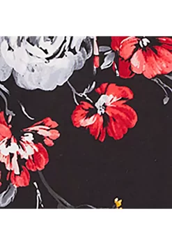 Outlet 🧨 Alfred Dunner Plus Size Empire State Crew Neck 3/4 Sleeve Floral Print Top 🧨 -Alfred Dunner Sales Belk 1170