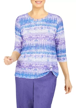 Best reviews of 😉 Alfred Dunner Tivoli Gardens Batik Biadere Knit Top 😍 -Alfred Dunner Sales Belk 1214