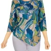 New 😀 Alfred Dunner 👩 Women's Classics Stained Glass Floral Print Knit Top 🥰 -Alfred Dunner Sales Belk 1228