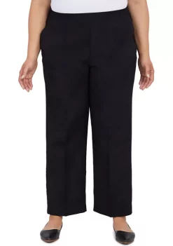Cheapest 🎉 Alfred Dunner Plus Size Madacascar Pull-On Straight Leg Pants ❤️