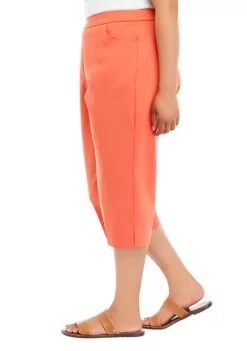 Outlet ⭐ Alfred Dunner Plus Size Solid Stretch Allure Bermuda Pants 😀 -Alfred Dunner Sales Belk 1281