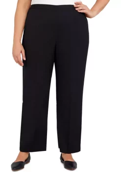 Cheapest ✔️ Alfred Dunner Plus Size Theater District Twill Pull-On Straight Leg Average Length Pants 🥰 -Alfred Dunner Sales Belk 1299