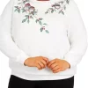 Buy 🤩 Alfred Dunner Plus Size Classics Holiday Owls Pullover 🎉