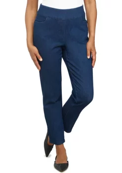 Outlet 🎉 Alfred Dunner 👩 Women's Stretch Denim Pants - Short Length 😍 -Alfred Dunner Sales Belk 130