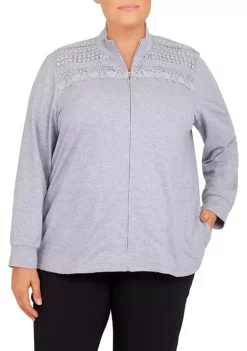 Promo 🧨 Alfred Dunner Plus Size Jacket with Lace ⌛ -Alfred Dunner Sales Belk 1314