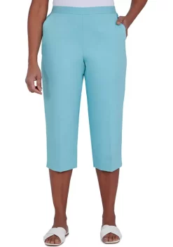 Brand new 💯 Alfred Dunner Petite Twill Pull On Capris ⌛ -Alfred Dunner Sales Belk 1322