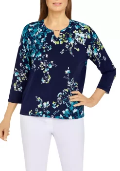 Budget 🌟 Alfred Dunner Petite Floral Sweater 🎉 -Alfred Dunner Sales Belk 1333