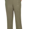 Deals 🧨 Alfred Dunner Plus Size Copper Canyon Suede Pull-On Straight Leg Pants In Regular Length 👏 -Alfred Dunner Sales Belk 1390