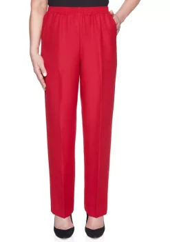 Best Pirce 🎉 Alfred Dunner 👩 Women's Classics Textured Average Length Pants 🌟 -Alfred Dunner Sales Belk 143