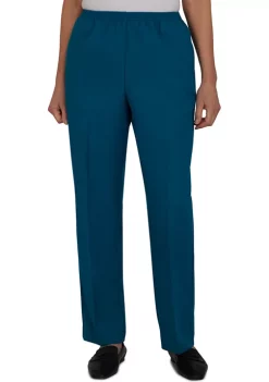 Hot Sale 🤩 Alfred Dunner 👩 Women's Classics Proportioned Medium Pull On Pants 👏 -Alfred Dunner Sales Belk 146