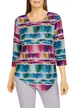 Outlet π Alfred Dunner π© Women's Classics Brushstroke Print Knit Top π