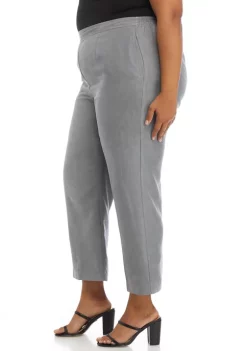 Budget ⌛ Alfred Dunner Plus Size Alexander Valley Suede Mid-Rise Pants - Average Length 💯 -Alfred Dunner Sales Belk 1561