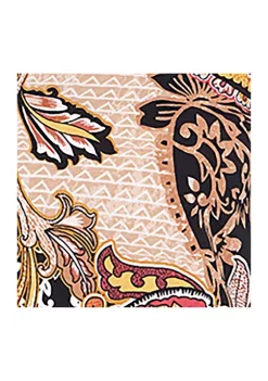 Coupon 🎁 Alfred Dunner Petite Madagascar Split Neck 3/4 Sleeve Paisley Print Top 😀 -Alfred Dunner Sales Belk 1605