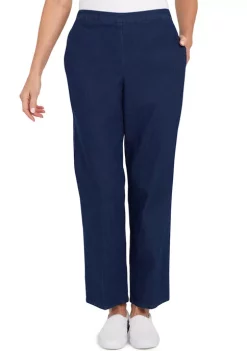 Top 10 βοΈ Alfred Dunner π© Women's Shenandoah Valley Denim Pull-On Straight Leg Short Length Pants π