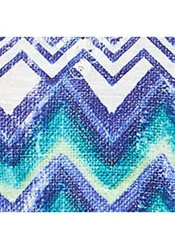 Budget 🥰 Alfred Dunner 👩 Women's Crew Neck 3/4 Sleeve Chevron Print Top 🌟 -Alfred Dunner Sales Belk 1691