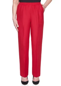 Budget 😍 Alfred Dunner Petite Classic Textured Average Length Pants 🔔 -Alfred Dunner Sales Belk 17