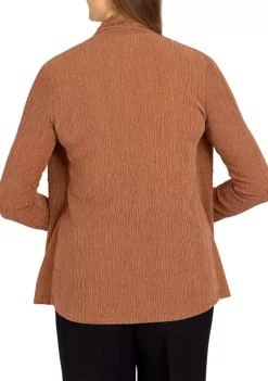 Promo 😍 Alfred Dunner 👩 Women's Madagascar 2 in 1 Cascade Hemline Top with Removable Necklace 🎁 -Alfred Dunner Sales Belk 173