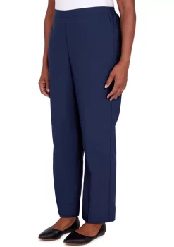 Best Pirce 👍 Alfred Dunner Petite Picture Perfect Microfiber Twill Short Length Pants 🥰 -Alfred Dunner Sales Belk 1736