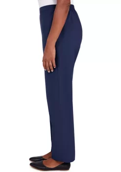 Best Pirce 👍 Alfred Dunner Petite Picture Perfect Microfiber Twill Short Length Pants 🥰 -Alfred Dunner Sales Belk 1737