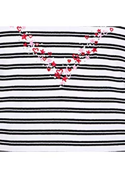 Brand new 😀 Alfred Dunner Plus Size Heart Embroidered Stripe Top 🧨 -Alfred Dunner Sales Belk 1748
