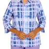Deals 🧨 Alfred Dunner Petite Picture Perfect Picture Perfect Plaid Woven 👕 Shirt ⭐ -Alfred Dunner Sales Belk 1764