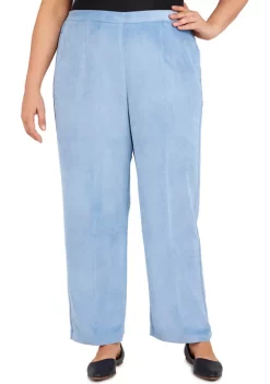 Buy 💯 Alfred Dunner Plus Size Victoria Falls Corduroy Pull-On Straight Leg Regular Length Pants ✨ -Alfred Dunner Sales Belk 1878