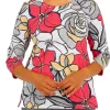 Brand new 🥰 Alfred Dunner Petite Empire State Crew Neck 3/4 Sleeve Floral Print Top 🛒 -Alfred Dunner Sales Belk 1921