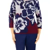 Flash Sale 😉 Alfred Dunner Petite Exploded Floral Sweater 🎉