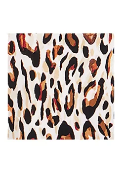 Promo 🛒 Alfred Dunner Petite Madagascar Leopard Print Split Neck 3/4 Sleeve 👕 Shirt ❤️ -Alfred Dunner Sales Belk 1989