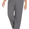 Deals 😀 Alfred Dunner Plus Size Checking In Checkered Pull-on Straight Leg Short Length Pants 😍 -Alfred Dunner Sales Belk 1994