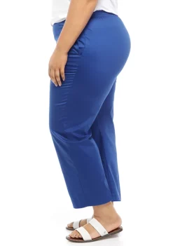 Cheap ❤️ Alfred Dunner Plus Size Sateen Pants - Short Length ⌛ -Alfred Dunner Sales Belk 2069