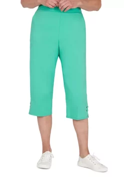 Best deal 🔥 Alfred Dunner Petite Grommet Capris 💯 -Alfred Dunner Sales Belk 2076