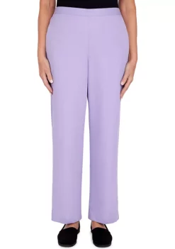Hot Sale ⭐ Alfred Dunner Petite Victoria Falls Corduroy Pull-On Straight Leg Regular Length Pants 👍 -Alfred Dunner Sales Belk 2118