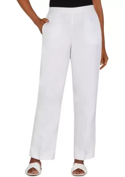 Deals ❤️ Alfred Dunner 👩 Women's Siesta Key Classic Fit Twill Pants 😍 -Alfred Dunner Sales Belk 2150