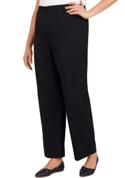 Best deal 🧨 Alfred Dunner 👩 Women's Theater District Twill Pull-On Straight Leg Average Length Pants ⌛ -Alfred Dunner Sales Belk 2170