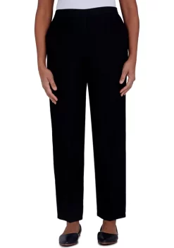 Hot Sale 🤩 Alfred Dunner 👩 Women's Checking In Regular Fit Average Length Pants ❤️