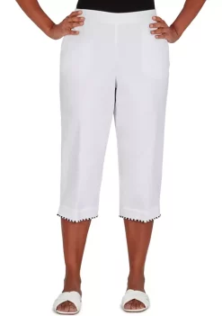 Coupon ⭐ Alfred Dunner Petite Denim Capris 🔥