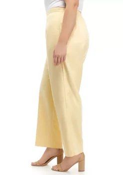 Best deal 😉 Alfred Dunner Plus Size Solid Microfiber Pants - Medium Length 🧨 -Alfred Dunner Sales Belk 2260