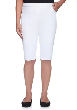 Best Pirce 🛒 Alfred Dunner 👩 Women's Classics Allure Bermuda Shorts 🎁 -Alfred Dunner Sales Belk 2306