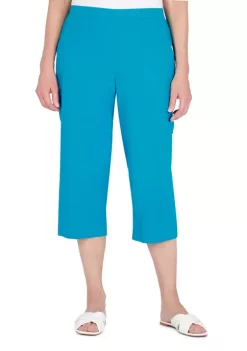 Buy 🥰 Alfred Dunner Petite Classic Fit Capris ❤️ -Alfred Dunner Sales Belk 2355