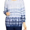Cheap 🎉 Alfred Dunner Petite Shenandoah Valley Crew Neck Ombré Tie Dye Sweater 🥰