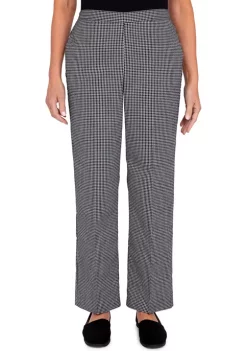 Best reviews of 🎁 Alfred Dunner 👩 Women's Checking In Checkered Pull-On Straight Leg Average Length Pants ✔️