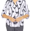 New 🔔 Alfred Dunner Petite Abstract Floral Knit Top 👏 -Alfred Dunner Sales Belk 2386