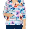 Coupon 😍 Alfred Dunner Petite Textured Floral Stripe Jacket 👍 -Alfred Dunner Sales Belk 2396