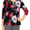 Wholesale 🛒 Alfred Dunner Petite Floral Bouquet Knit Top 😀 -Alfred Dunner Sales Belk 2402