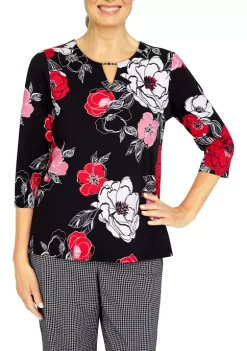 Wholesale π Alfred Dunner Petite Floral Bouquet Knit Top π