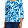 Hot Sale 💯 Alfred Dunner 👩 Women's Animal Print Knit Top ✨ -Alfred Dunner Sales Belk 242
